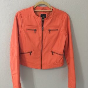 Super Cute Leather-like Spring Jacket Sz S